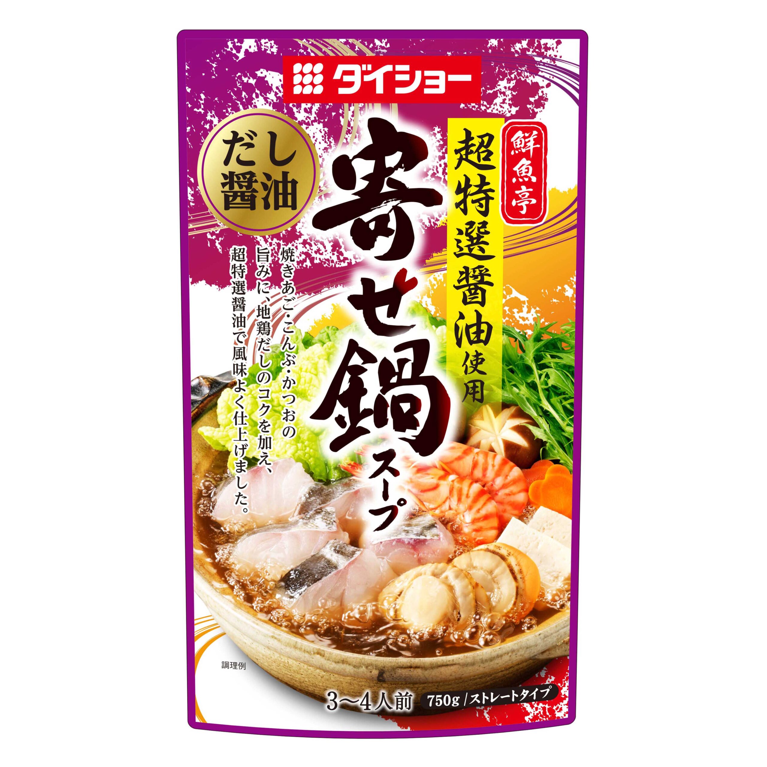 鮮魚亭 超特選醤油使用寄せ鍋スープ だし醤油 おいしさで・しあわせをつくる ダイショー