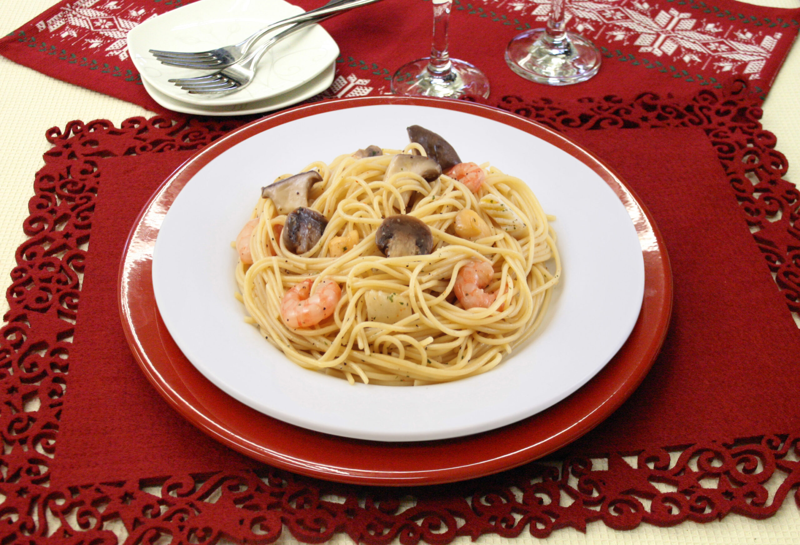 アヒージョでパスタ おいしさで しあわせをつくる ダイショー