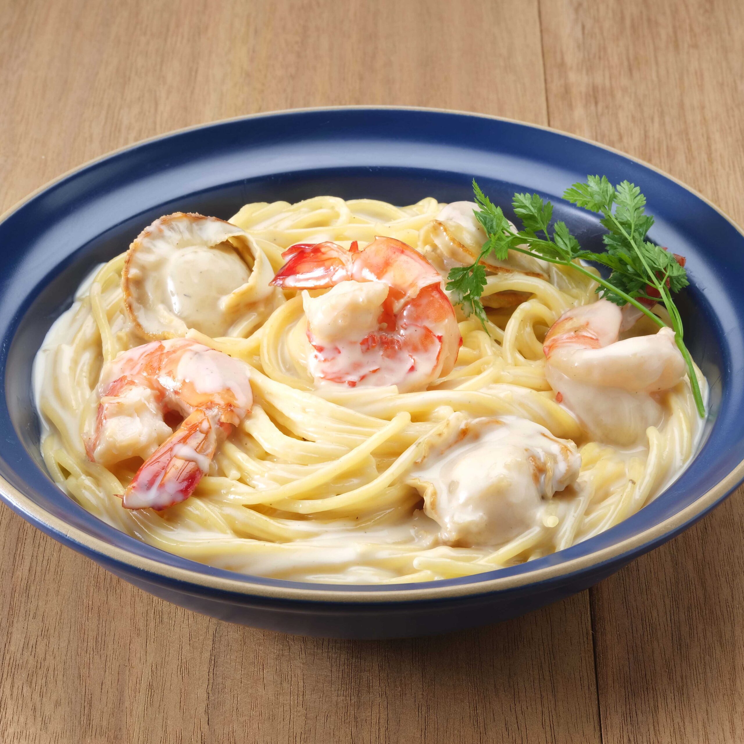 魚介のクリームパスタ おいしさで しあわせをつくる ダイショー